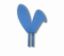 Picture of Bunny Ear Cake Topper - Solid